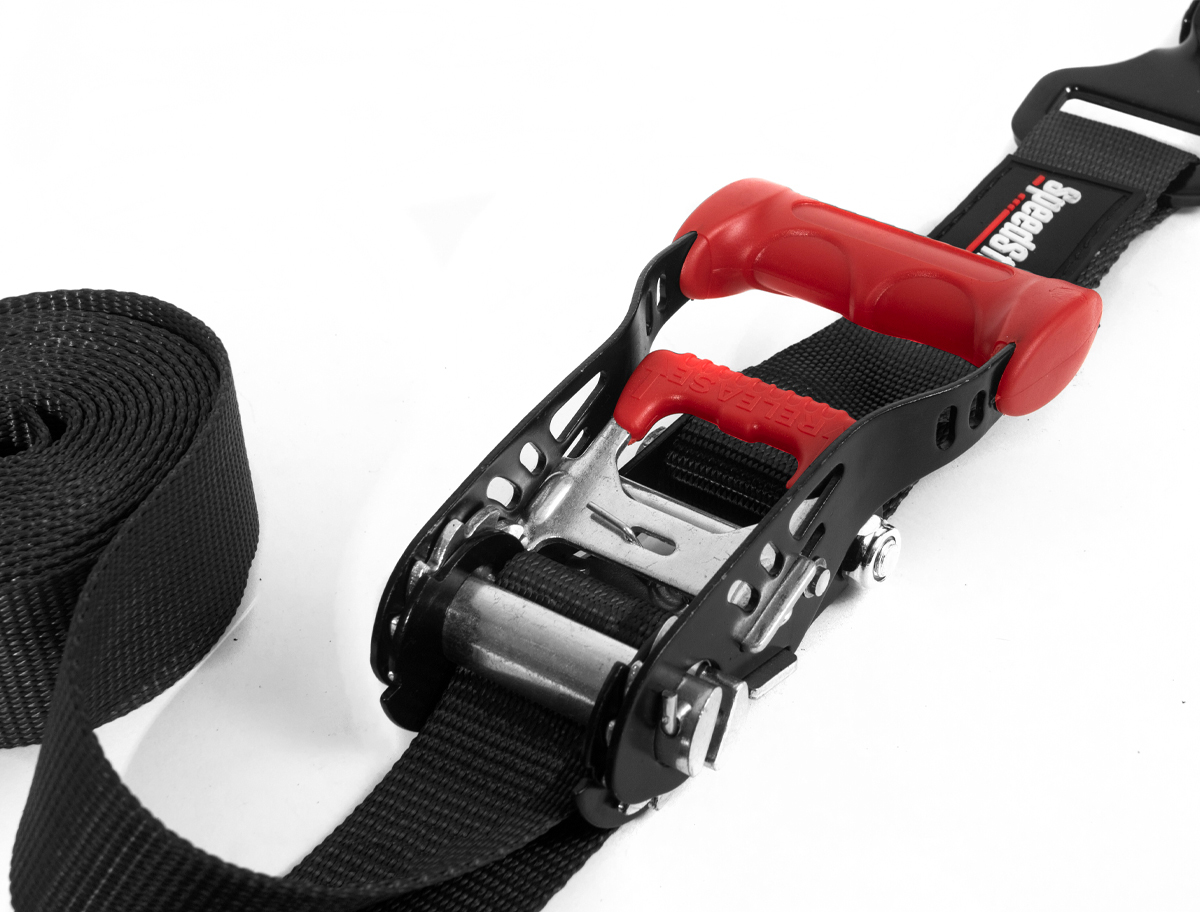 Speedstrap 38 mm Heavy Duty Kit, Ratchet Tie-down, haak en lus, 300 cm, zwart - 00631027 2 - 00631027