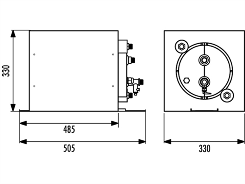 Quick BX Boiler 25 liter 220V/800W RVS / vierkant - 00681521 02 small - 00681521