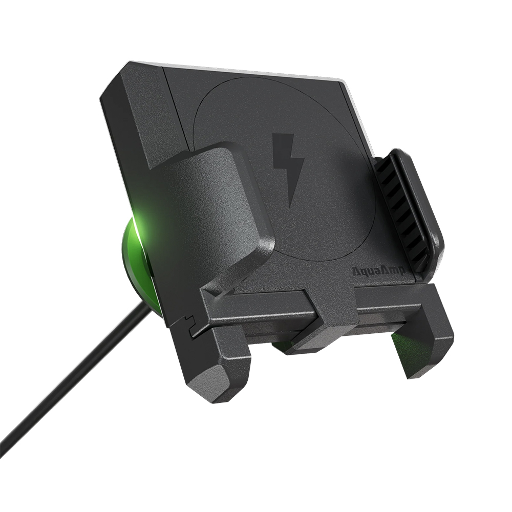 AquaAmp 925X-SS Verticale slanke klemhouder met LED, 25W Qi2.2, sterke magneet - 00711348 2 - 00711349
