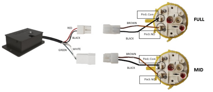 Pneumatic sensor for holding tank - 26000102 2 - 26000102