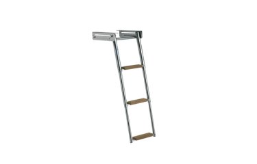 B&Aring;TSYSTEM Zwemplatform zwemtrap uittrekbaar teak treden