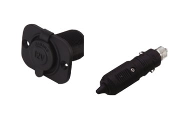 12V stekker en stopcontact, 20mm