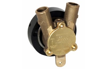 JABSCO Koelwaterpomp direct op de motor
