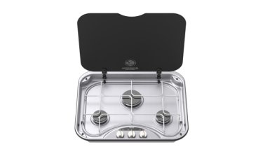 THETFORD Basic line 345 rechthoekig 3‐pits inbouwkooktoestel met afdekplaat