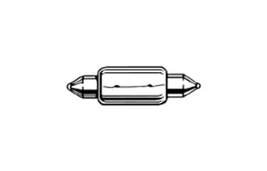 Perko Gloeilampje Buis 28,5mm 12V/10W, 2x/blister