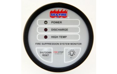 Sea-Fire Legacy motorstop bediening rond, hoge temperatuur