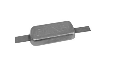 Las anodes voor op de romp